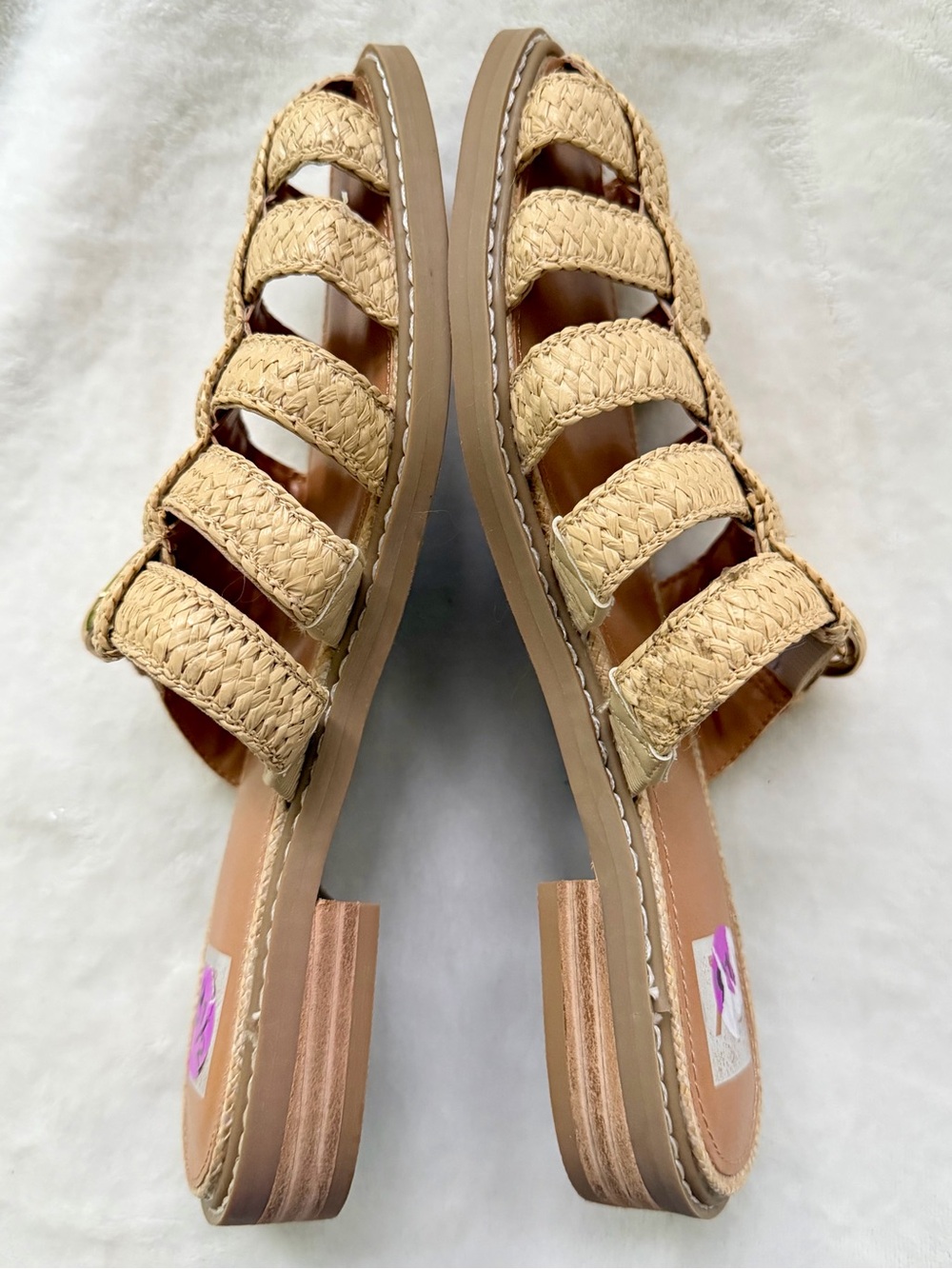 DV by Dolce Vita Fyona Fisherman Women's Tan Strappy Mules/Sandals Size 8.5 - Picture 10 of 14